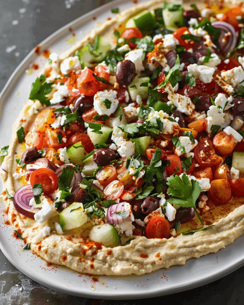 Greek Style Loaded Hummus
