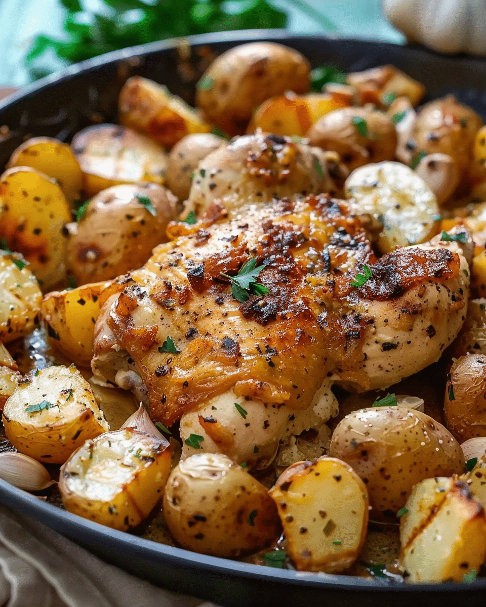 Garlic Parmesan Chicken and Potatoes