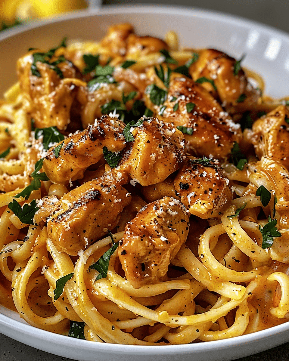 Easy Cowboy Butter Chicken Linguine