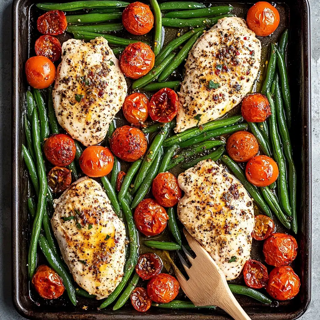 Sheet Pan Italian Chicken and Green Beans Recipe 4 Sheet Pan Italian Chicken and Green Beans Recipe - Recipe Image