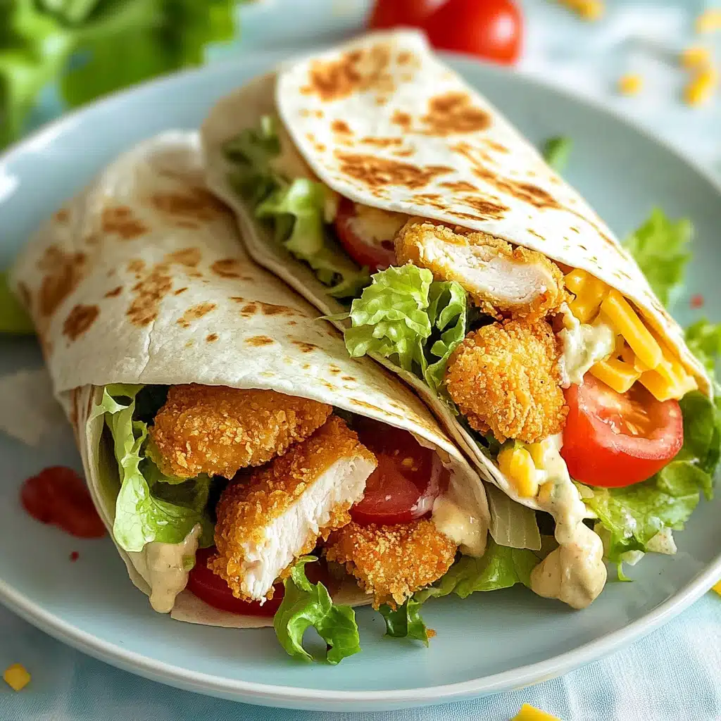 Crispy Chicken Wrap Recipe 5 Crispy Chicken Wrap Recipe - Recipe Image