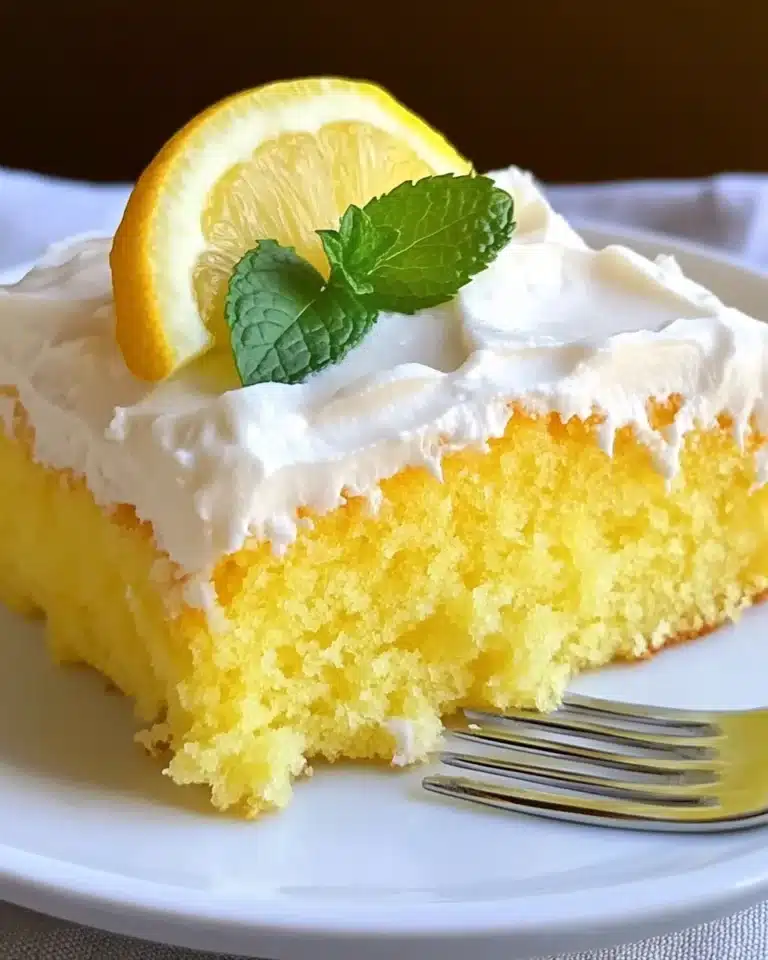Lemon Poke Cake Recipe