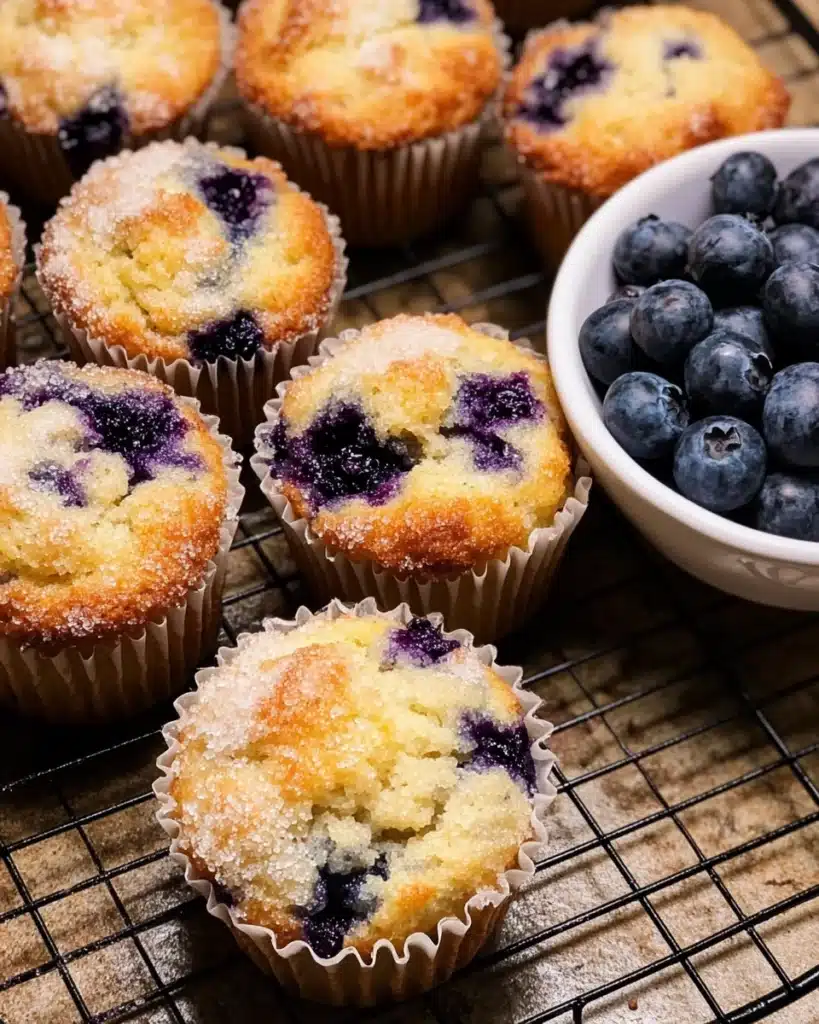 Bakery Style Blueberry Muffins Recipe