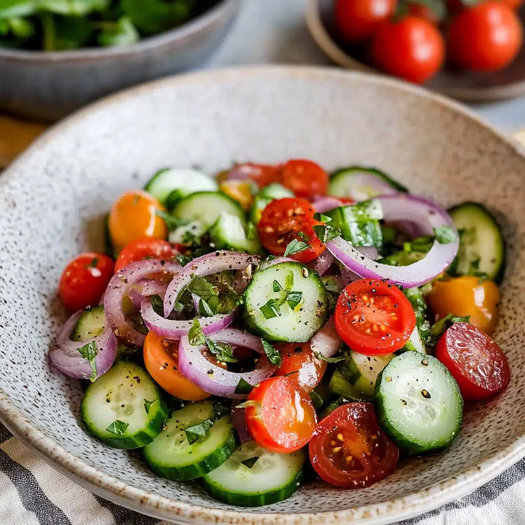Cucumber Tomato Salad Recipe 4 Cucumber Tomato Salad Recipe - Recipe Image