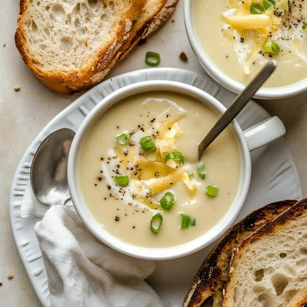 Roasted Garlic Cheddar Cauliflower Soup Recipe 5 Roasted Garlic Cheddar Cauliflower Soup Recipe - Recipe Image