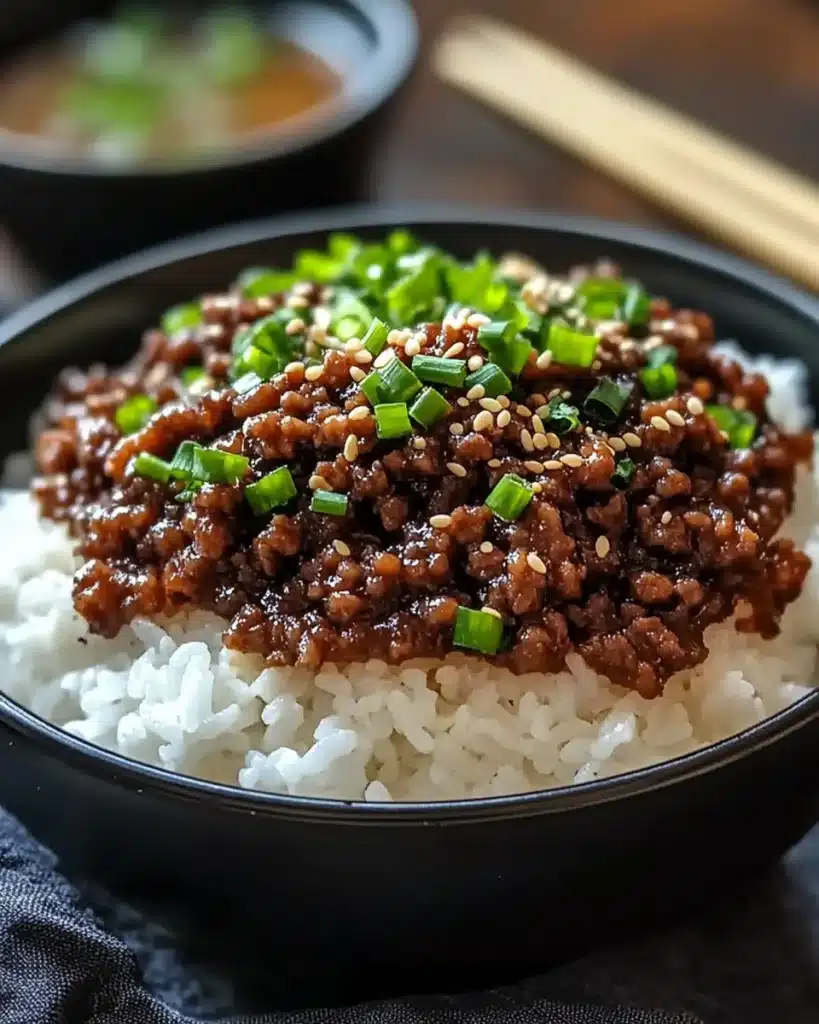 Korean Ground Beef Bowl (25-Minutes) Recipe
