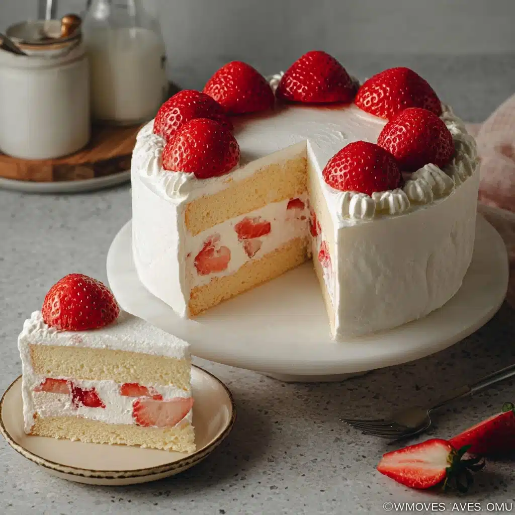 Japanese Strawberry Cake Recipe 5 Japanese Strawberry Cake Recipe - Recipe Image