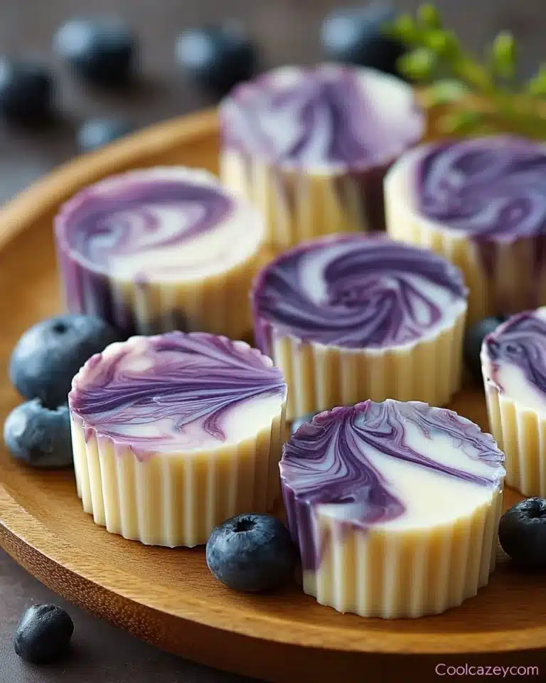 Blueberry Swirl Yogurt Bites Recipe