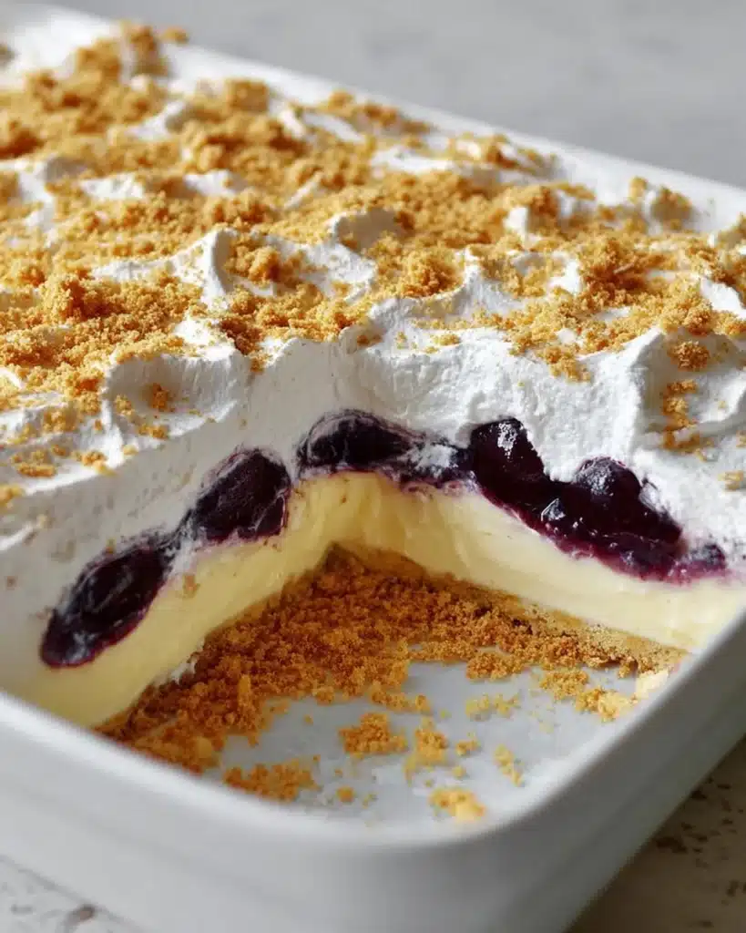 No Bake Lemon Blueberry Dessert Recipe