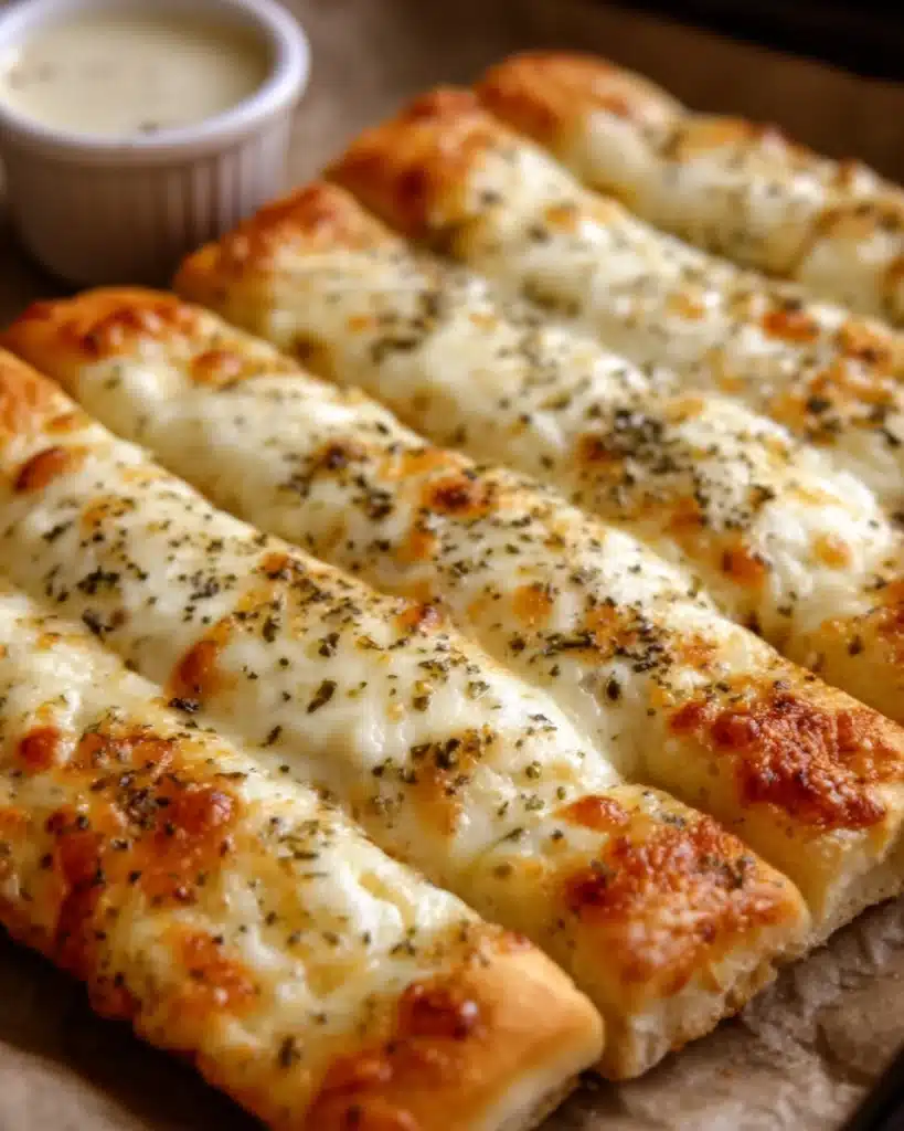 Homemade Cheesy Breadsticks Recipe