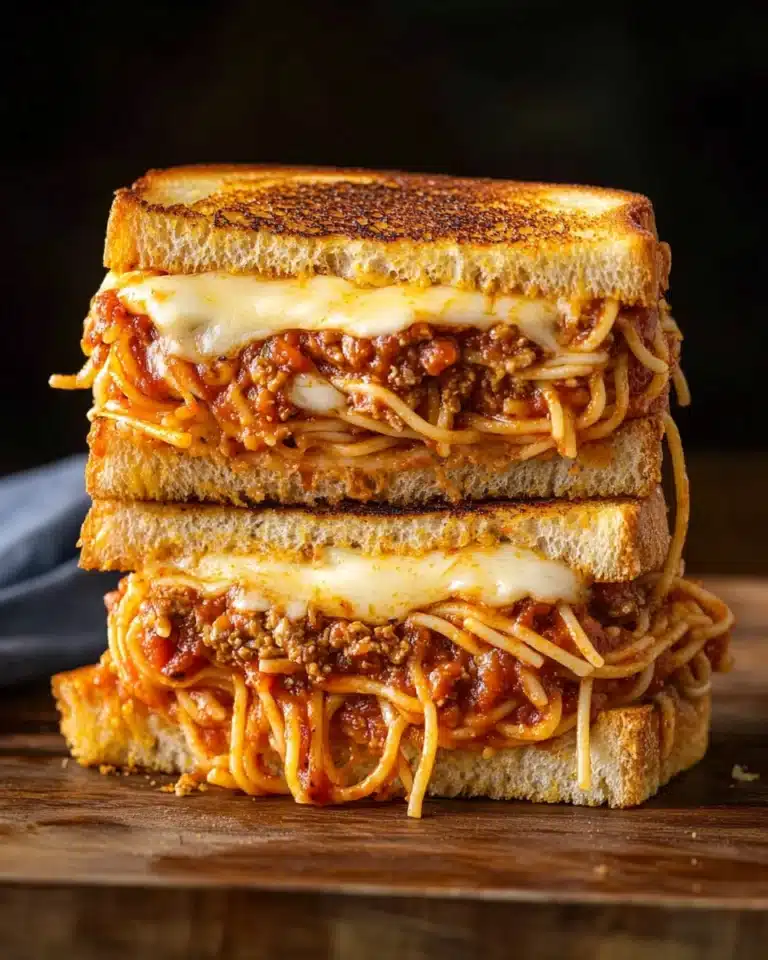 Spaghetti Grilled Cheese Sandwich Recipe
