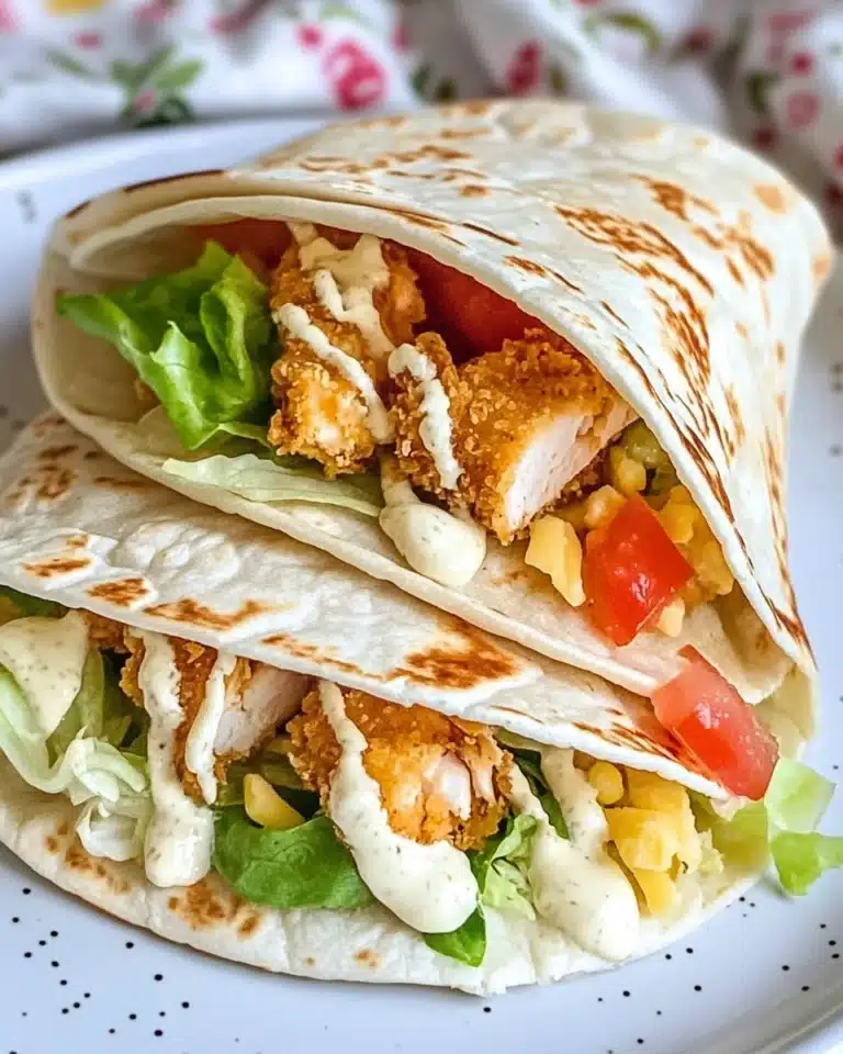 Crispy Chicken Wrap Recipe