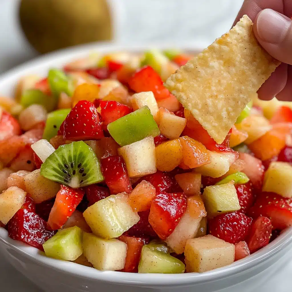 Fruit Salsa with Cinnamon Crisps Recipe 4 Fruit Salsa with Cinnamon Crisps Recipe - Recipe Image