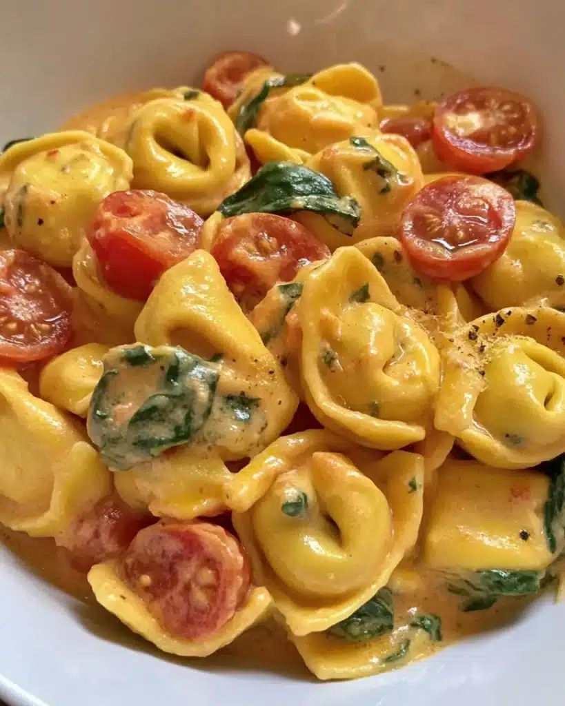 Creamy Tortellini with Tomatoes Recipe