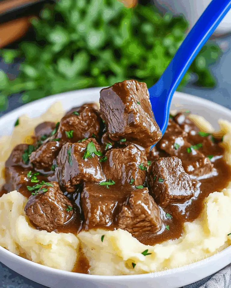 Slow Cooker Garlic Butter Steak Bites (+Video) Recipe
