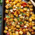 Greek Roasted Potatoes With Peppers & Feta Recipe 6 Greek Roasted Potatoes With Peppers & Feta Recipe