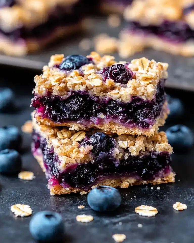 Blueberry Oatmeal Bars Recipe