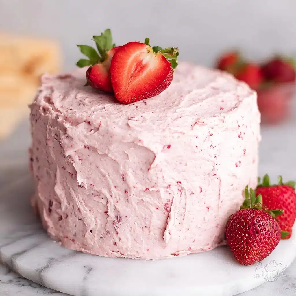 Fresh Strawberry Cake With Strawberry Buttercream Recipe 4 Fresh Strawberry Cake With Strawberry Buttercream Recipe - Recipe Image