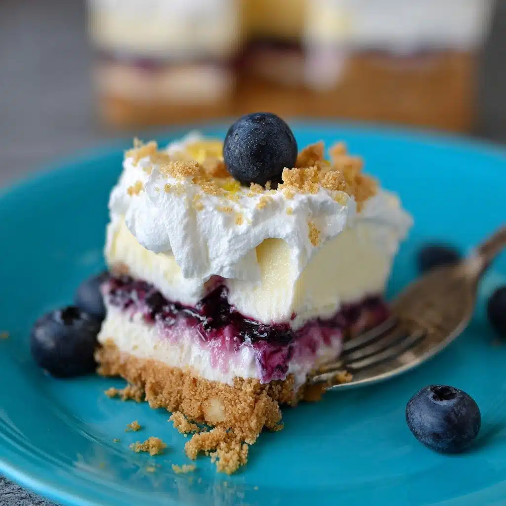 No Bake Lemon Blueberry Dessert Recipe 5 No Bake Lemon Blueberry Dessert Recipe - Recipe Image