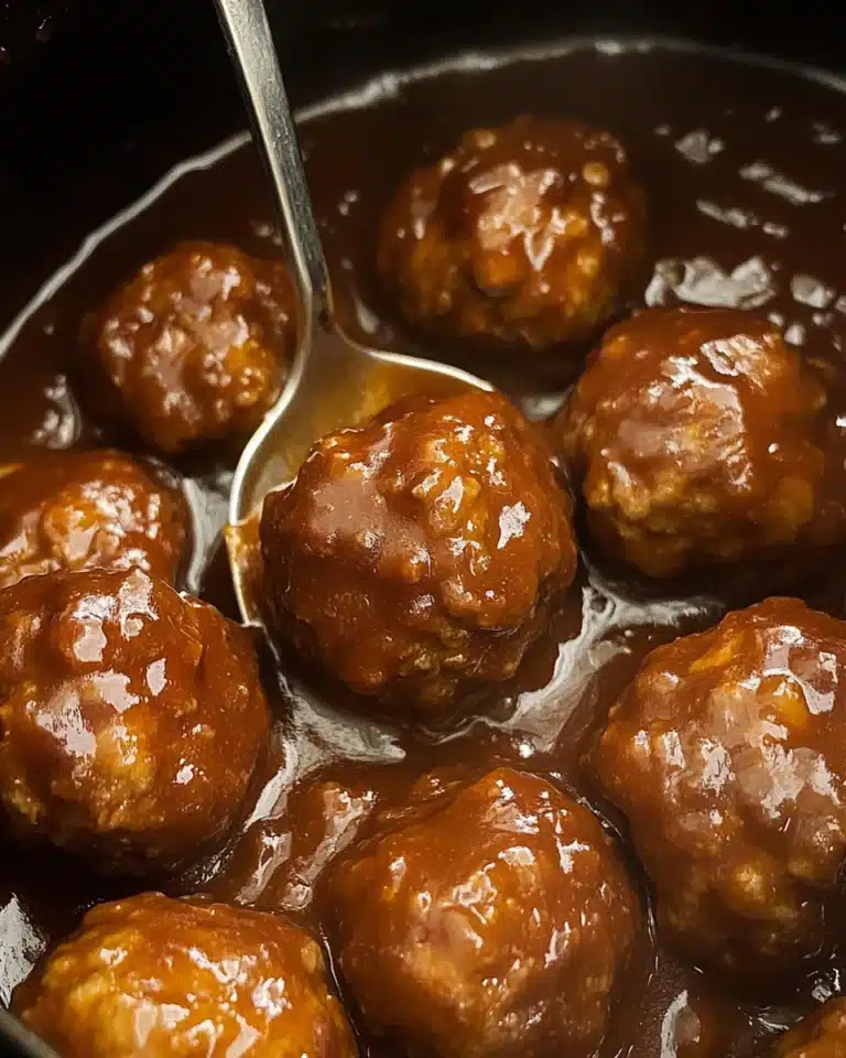 Slow Cooker Salisbury Steak Meatballs Recipe