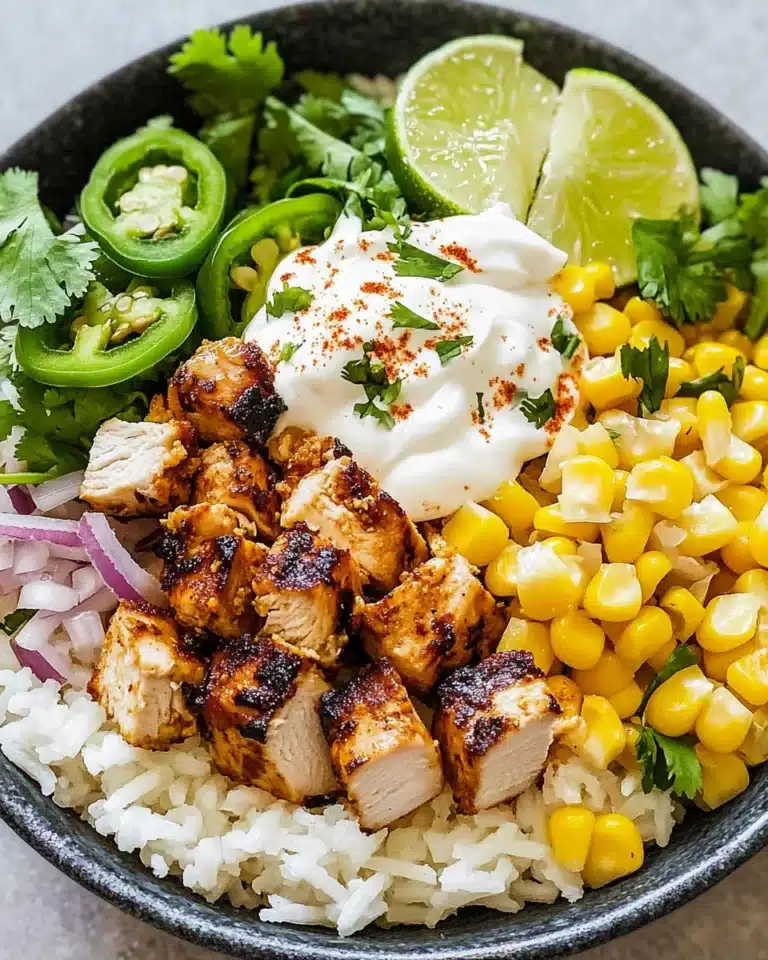 Street Corn Chicken Rice Bowl Recipe