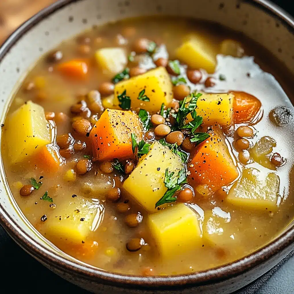 Hearty Lentil and Potato Soup Recipe 5 Hearty Lentil and Potato Soup Recipe - Recipe Image