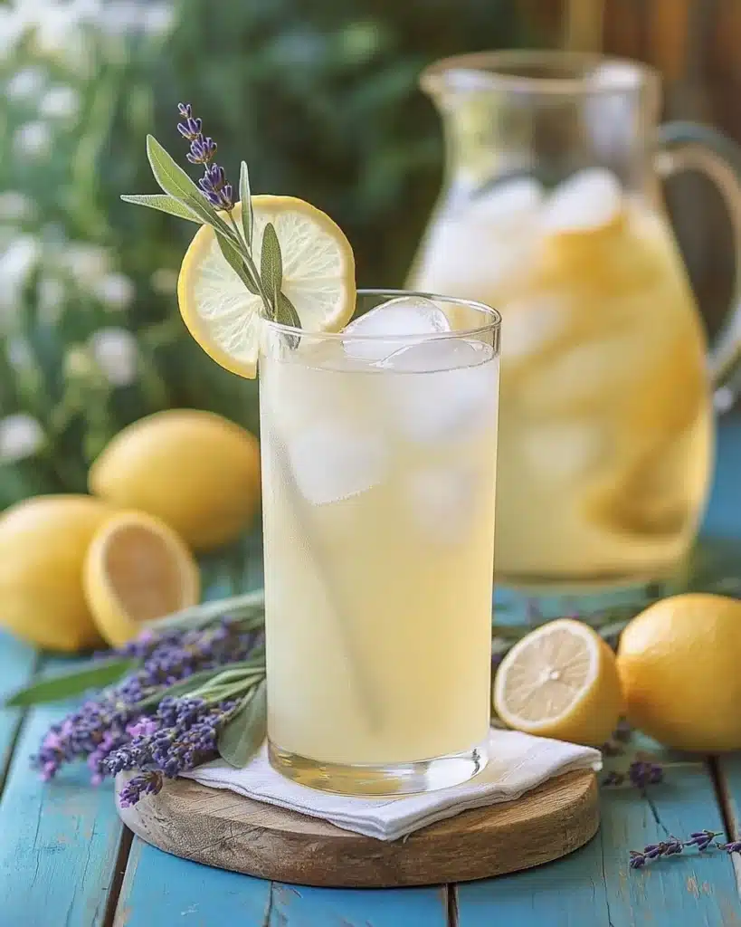 Coconut Lavender Lemonade Mocktail Recipe