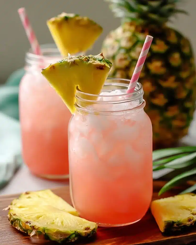 Pineapple Pink Lemonade Party Drink Recipe
