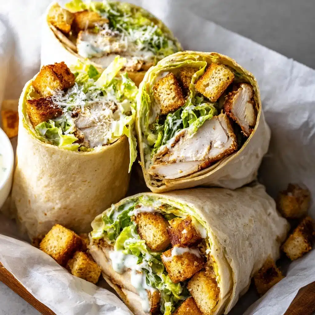 Chicken Caesar Wraps Recipe 4 Chicken Caesar Wraps Recipe - Recipe Image