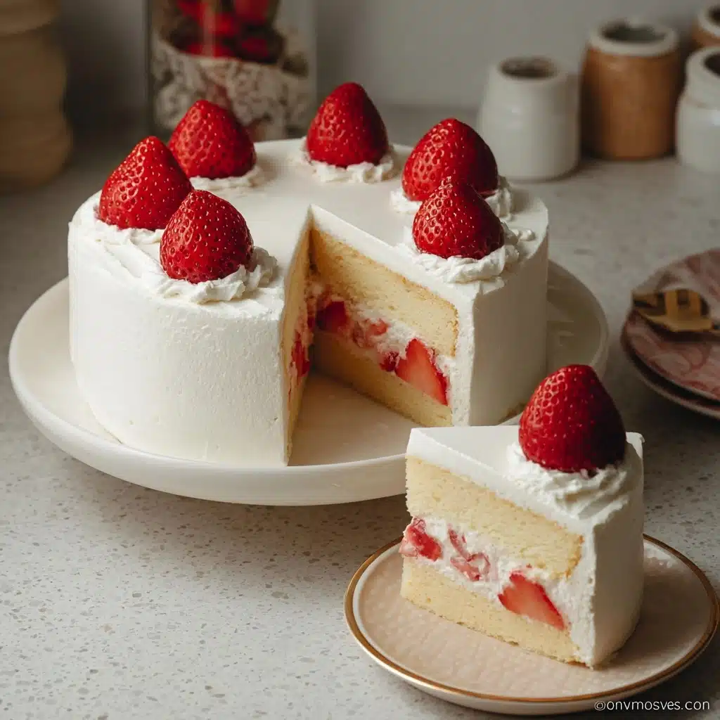 Japanese Strawberry Cake Recipe 4 Japanese Strawberry Cake Recipe - Recipe Image