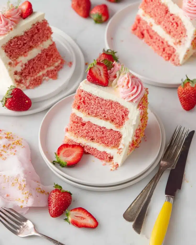 Strawberry Crunch Cake Recipe