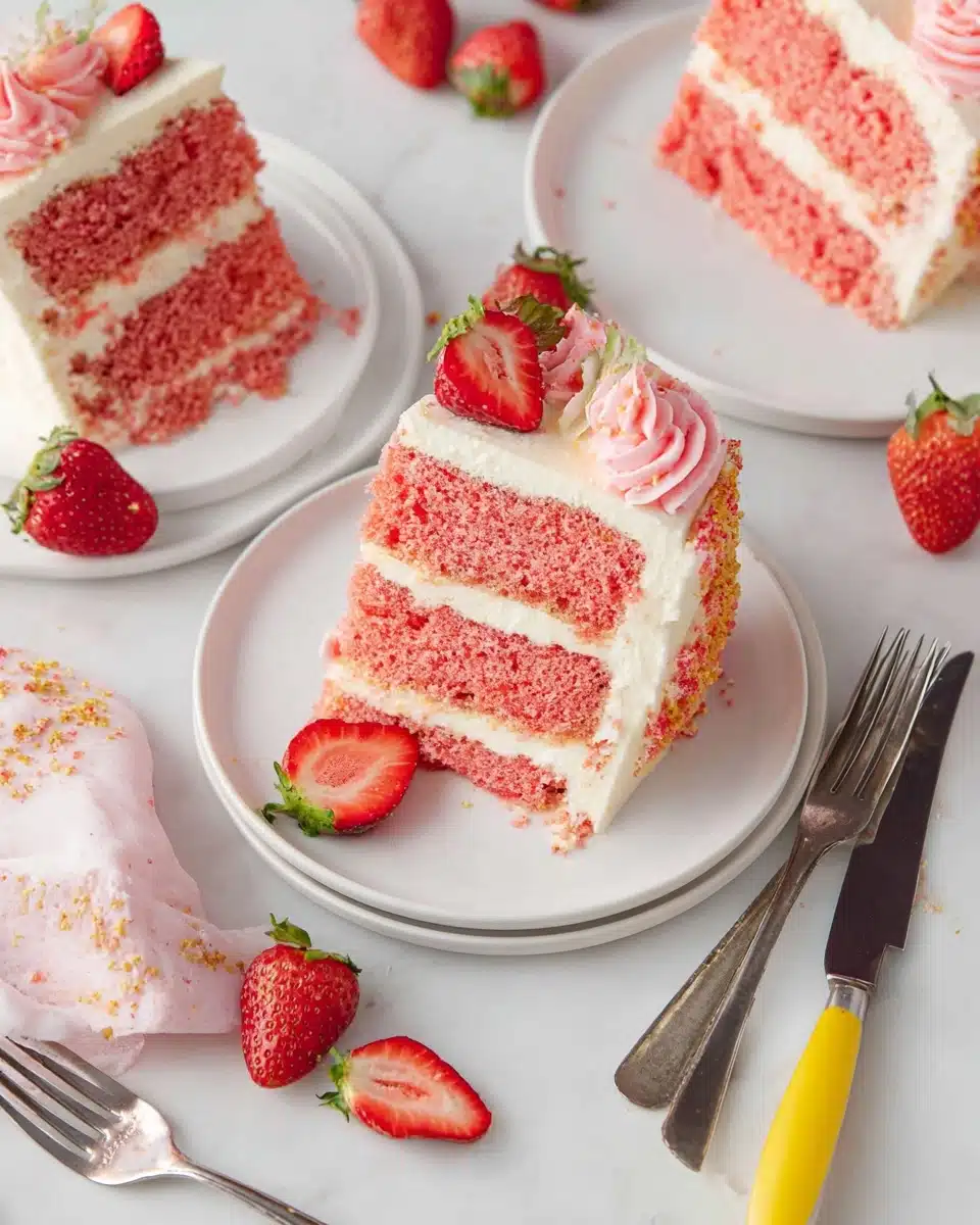 Strawberry Crunch Cake Recipe