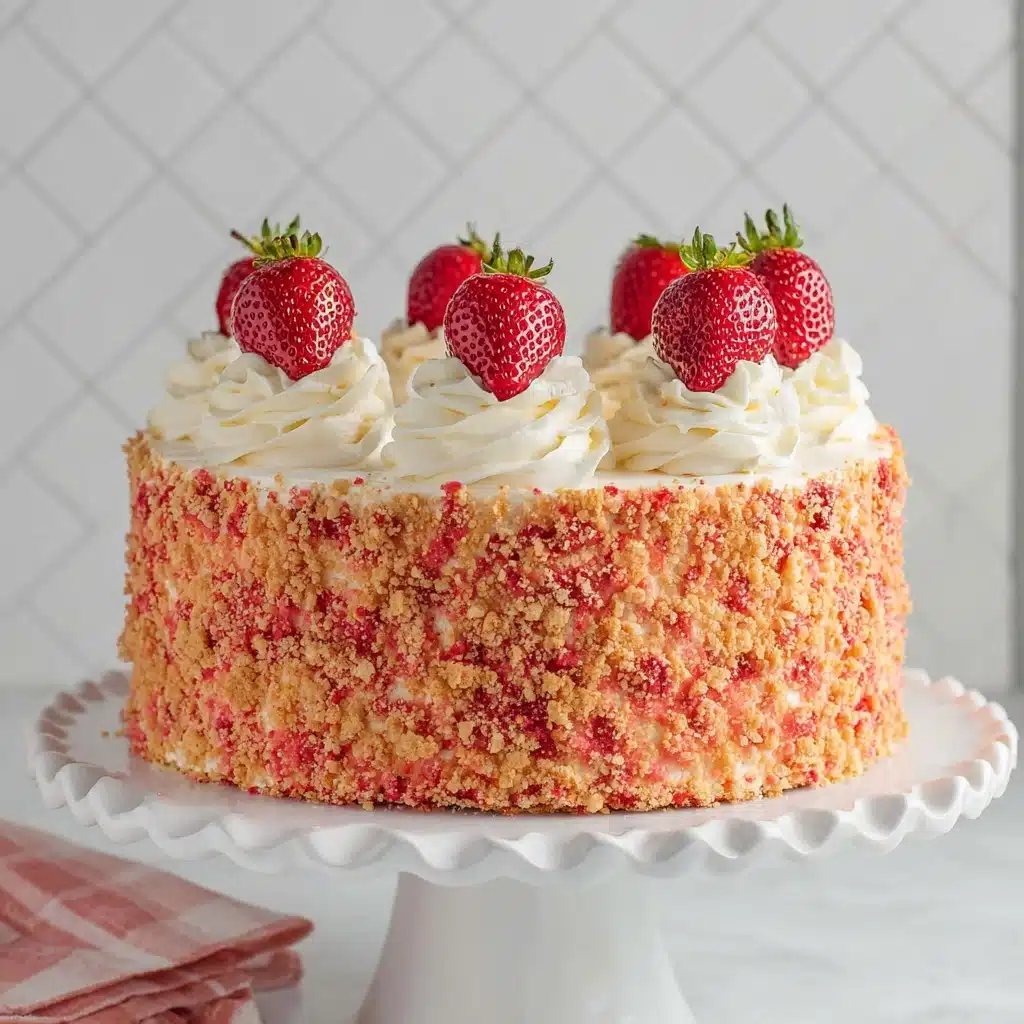Strawberry Crunch Cake Recipe 4 Strawberry Crunch Cake Recipe - Recipe Image