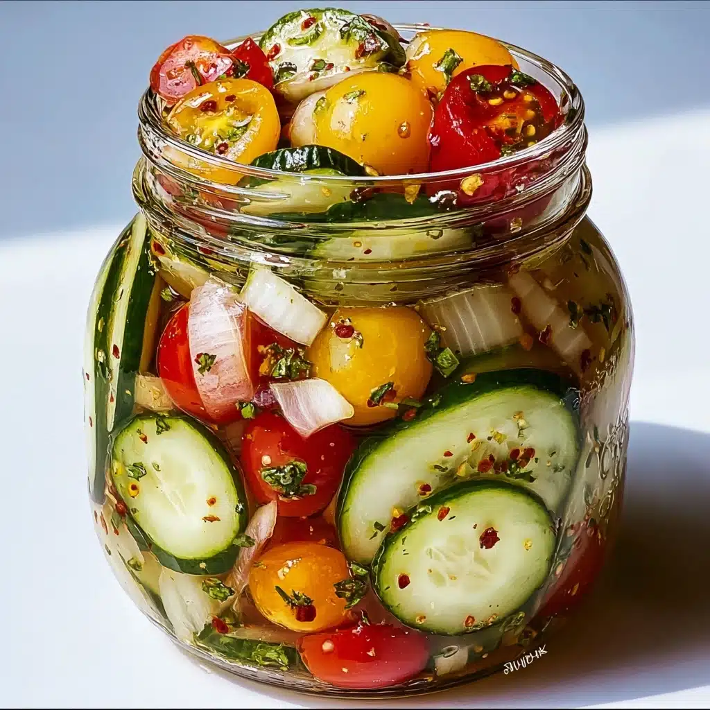 Marinated Cucumbers, Onions, and Tomatoes 5 Potato Soup Recipe - Recipe Image