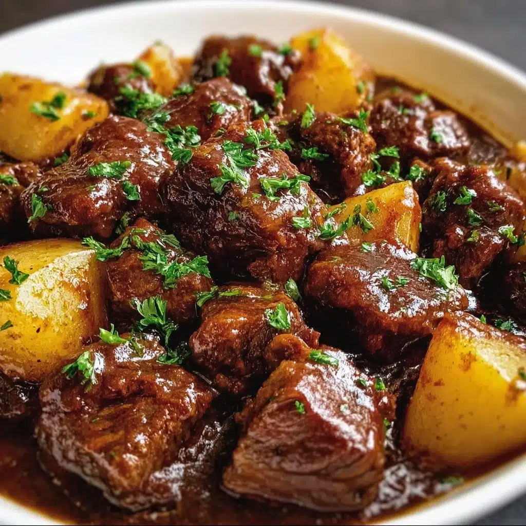 Garlic Butter Beef Bites & Potatoes Recipe 5 Garlic Butter Beef Bites & Potatoes Recipe - Recipe Image