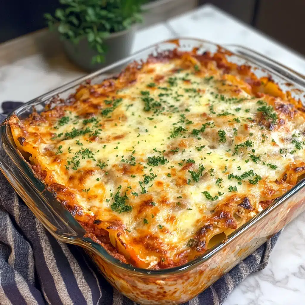 Easy Chicken Alfredo Lasagna 4 EASY CHICKEN ALFREDO LASAGNA Recipe - Recipe Image