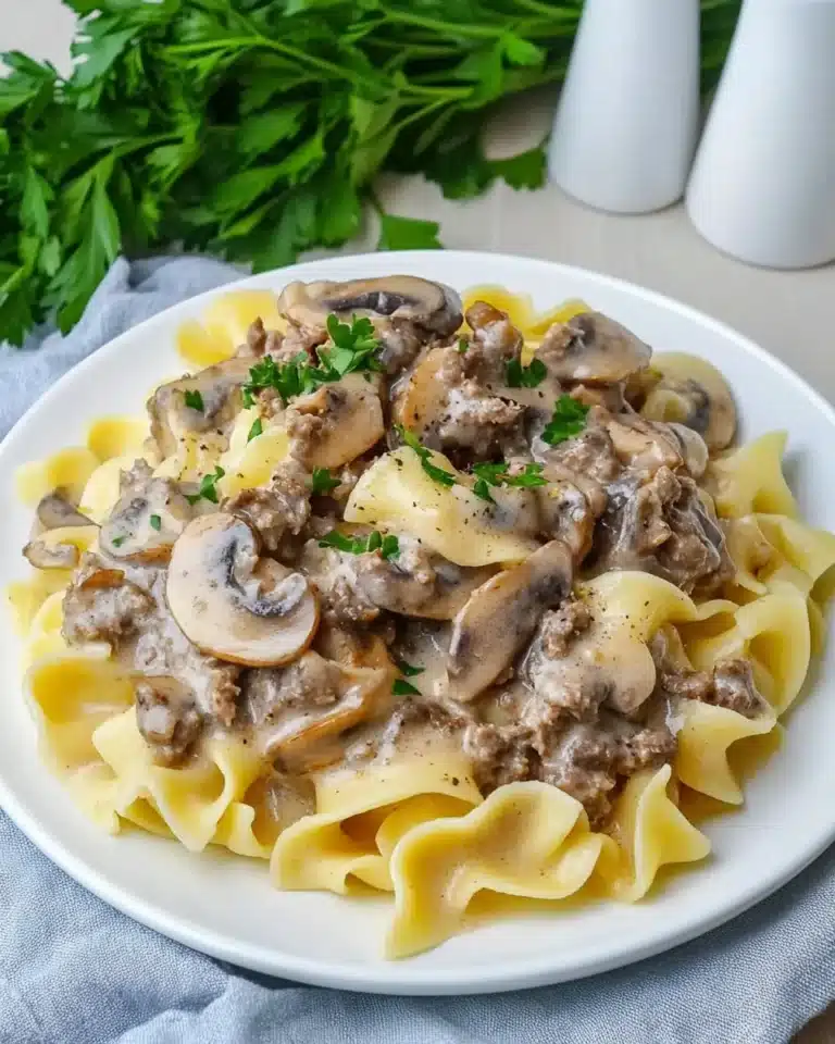 Ground Beef Stroganoff Recipe
