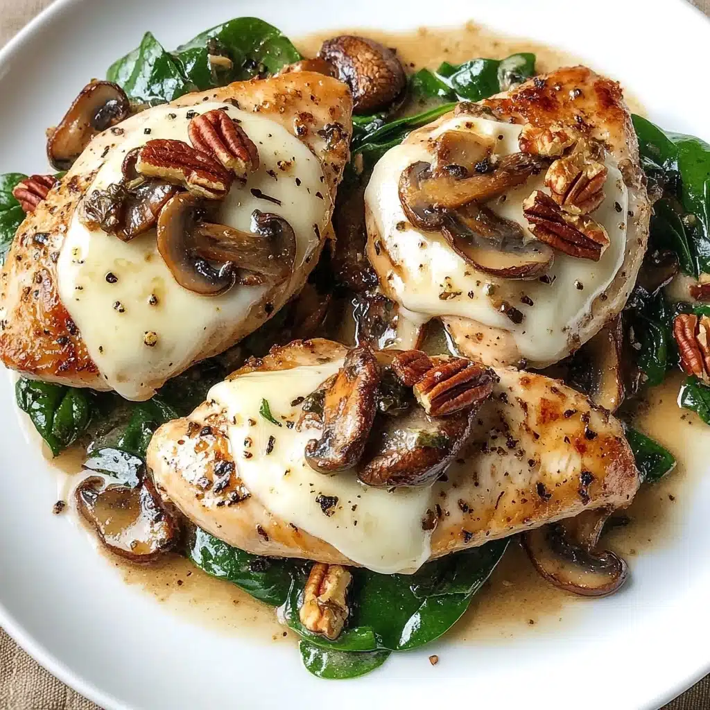 Spinach and Mushroom Smothered Chicken Recipe 4 Spinach and Mushroom Smothered Chicken Recipe - Recipe Image
