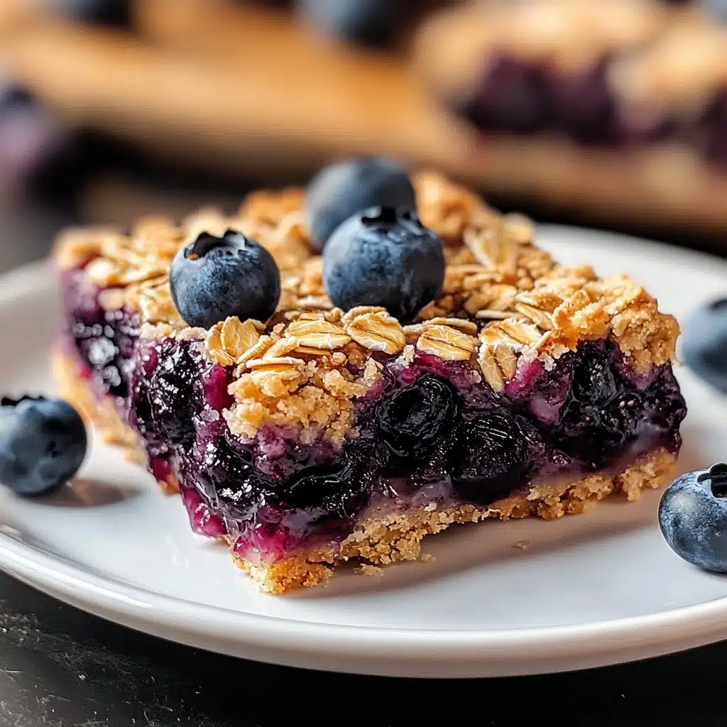 Blueberry Oatmeal Bars Recipe 5 Blueberry Oatmeal Bars Recipe - Recipe Image