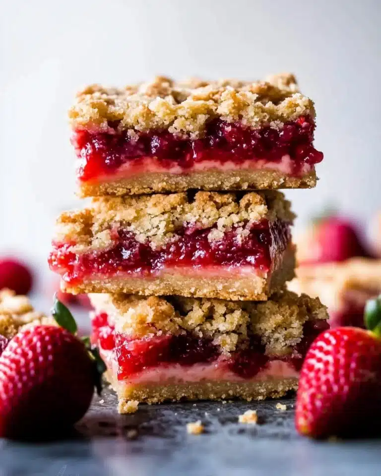 Lemon Strawberry Crumb Bars Recipe