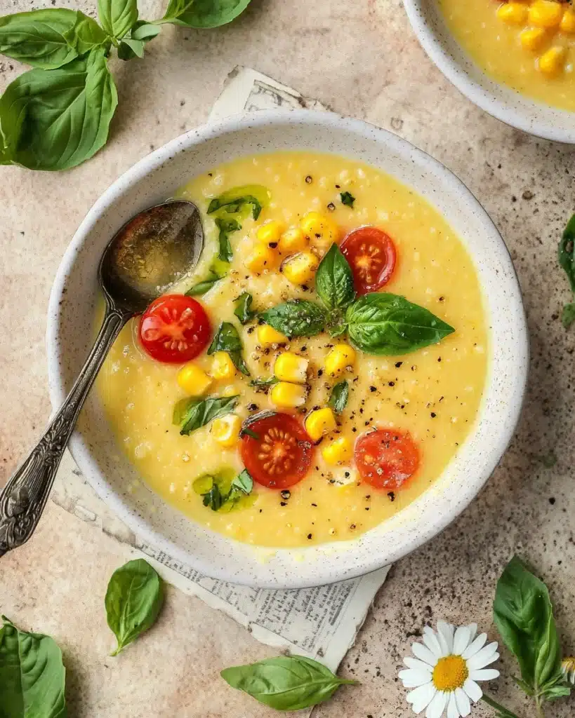 Summer Sweet Corn Gazpacho Recipe