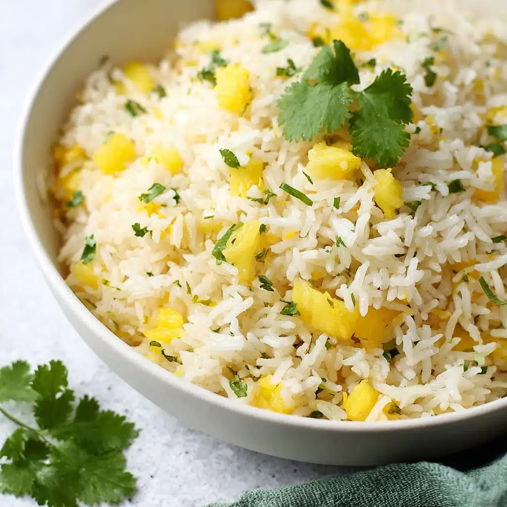 Easy Pineapple Lime Rice (with cilantro) 4 Easy Pineapple Lime Rice Recipe (with cilantro) Recipe - Recipe Image