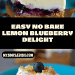 No Bake Lemon Blueberry Dessert Recipe
