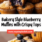 Bakery Style Blueberry Muffins Recipe