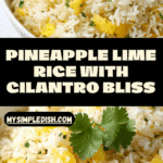Easy Pineapple Lime Rice Recipe (with cilantro) Recipe