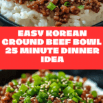 Korean Ground Beef Bowl (25-Minutes) Recipe