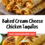 Baked Cream Cheese Chicken Taquitos Recipe