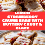Lemon Strawberry Crumb Bars Recipe