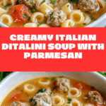 Creamy Parmesan Italian Sausage Ditalini Soup Recipe
