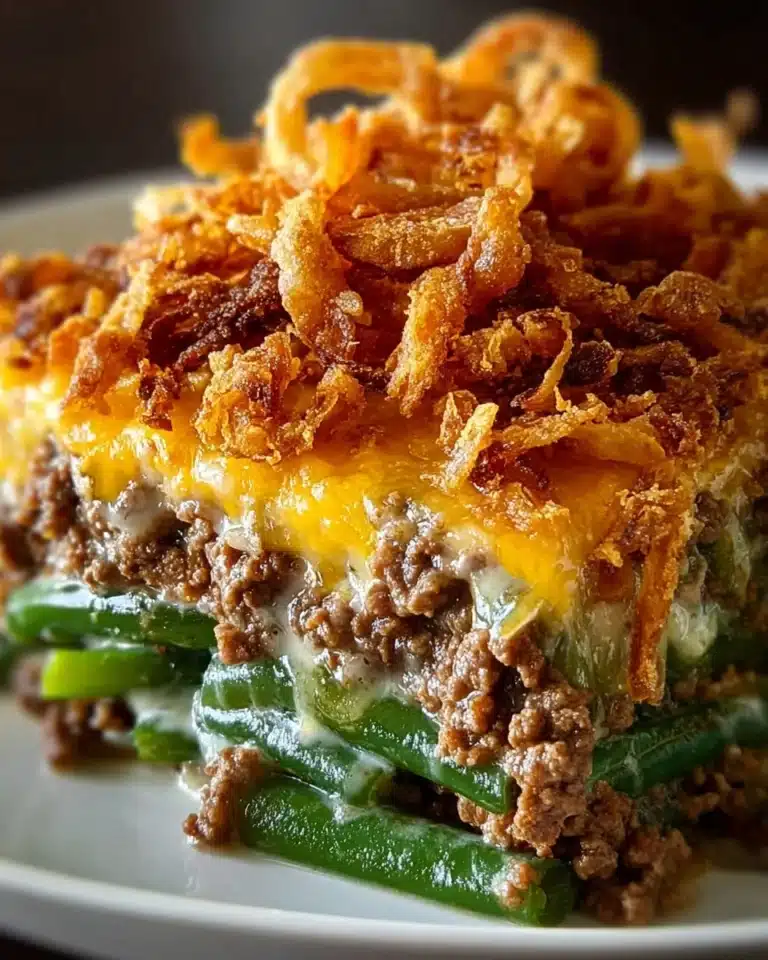 Hamburger Green Bean Casserole Recipe